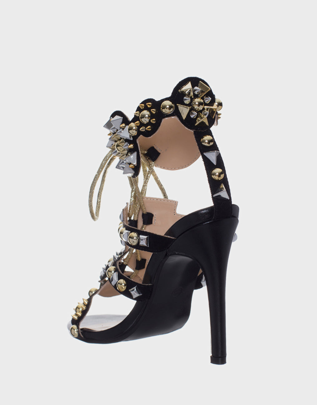 Florence Black Rhinestone Stilletos