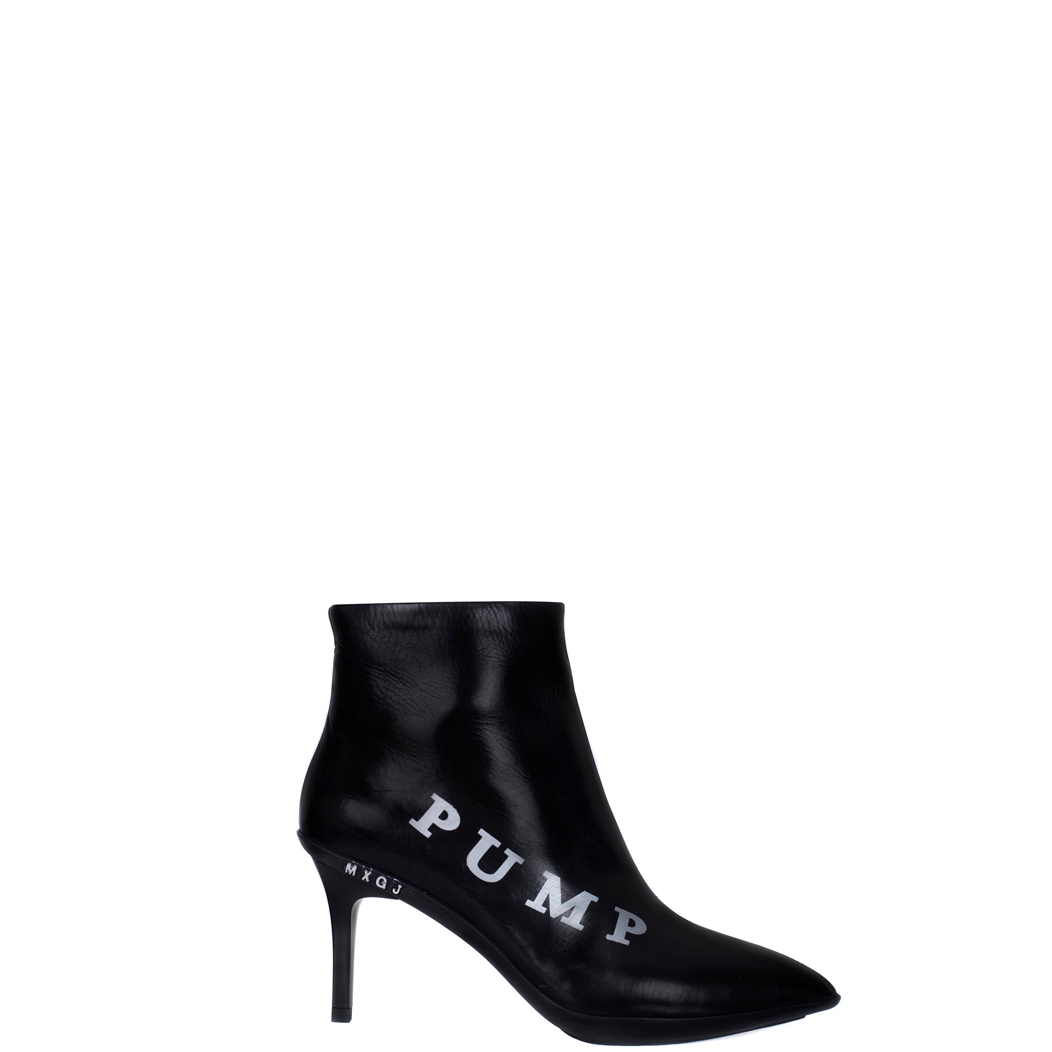 Coachella Black Lather Ankle Boots