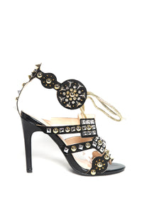 Florence Black Rhinestone Stilletos